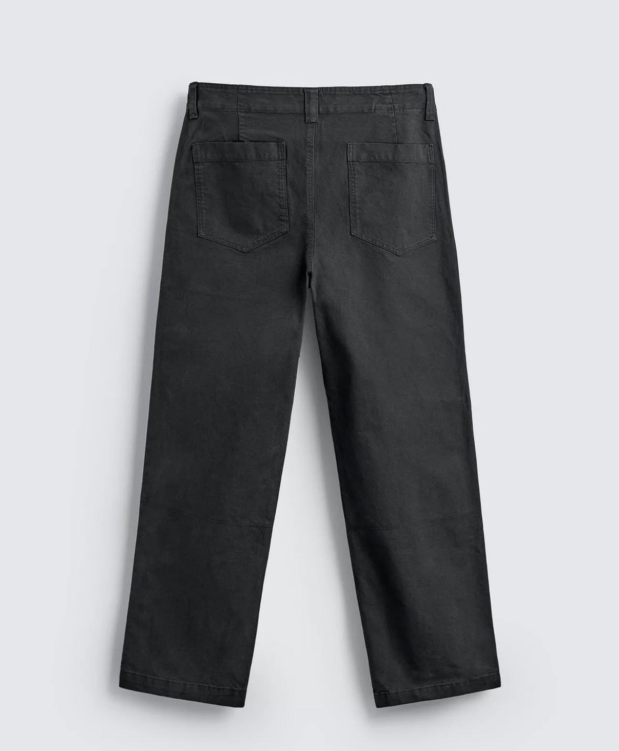 WASHED STRAIGHT-LEG TROUSERS