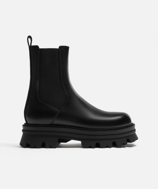 CHUNKY LEATHER CHELSEA BOOTS - ZARA