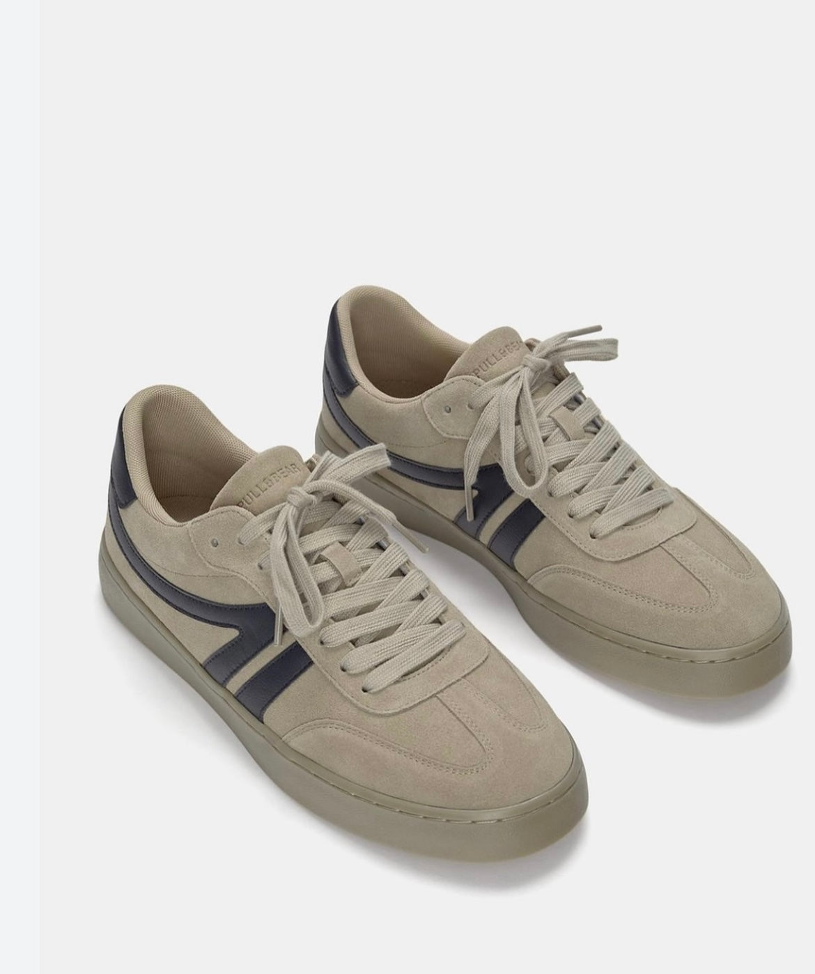 CASUAL LEATHER TRAINERS - pull&bear