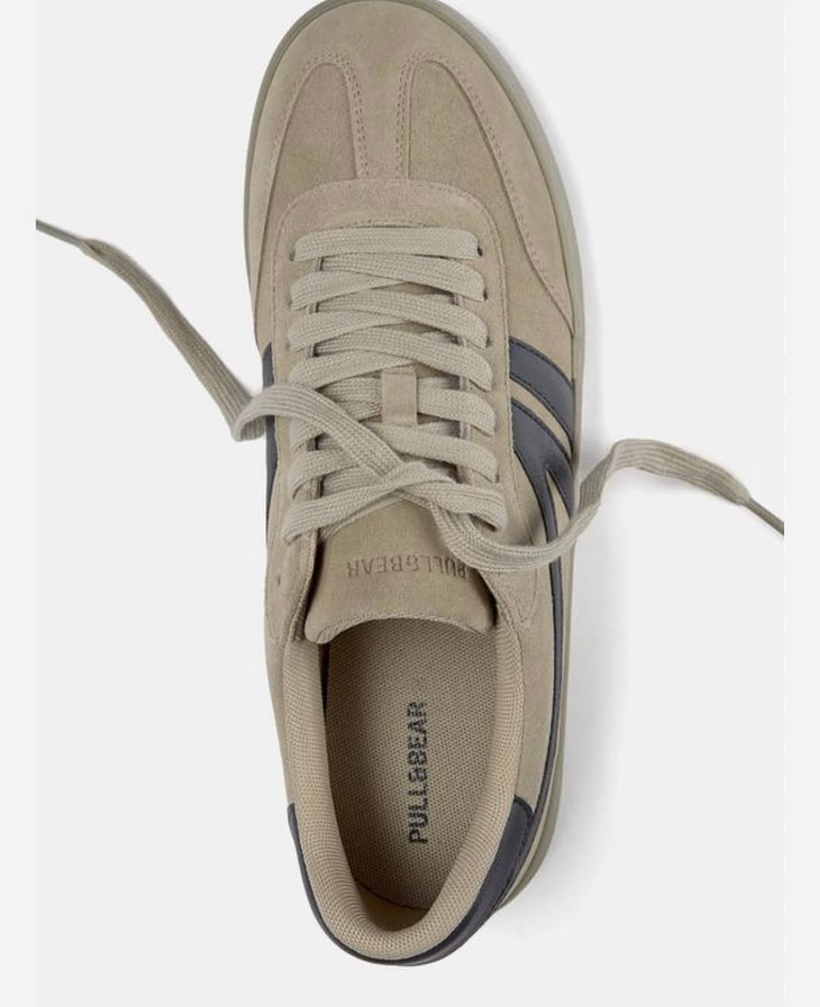 CASUAL LEATHER TRAINERS - pull&bear