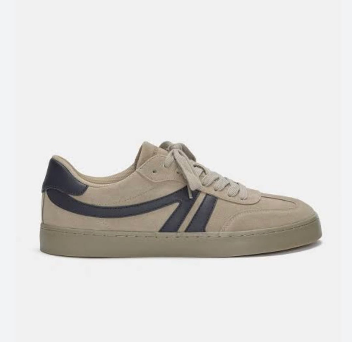 CASUAL LEATHER TRAINERS - pull&bear