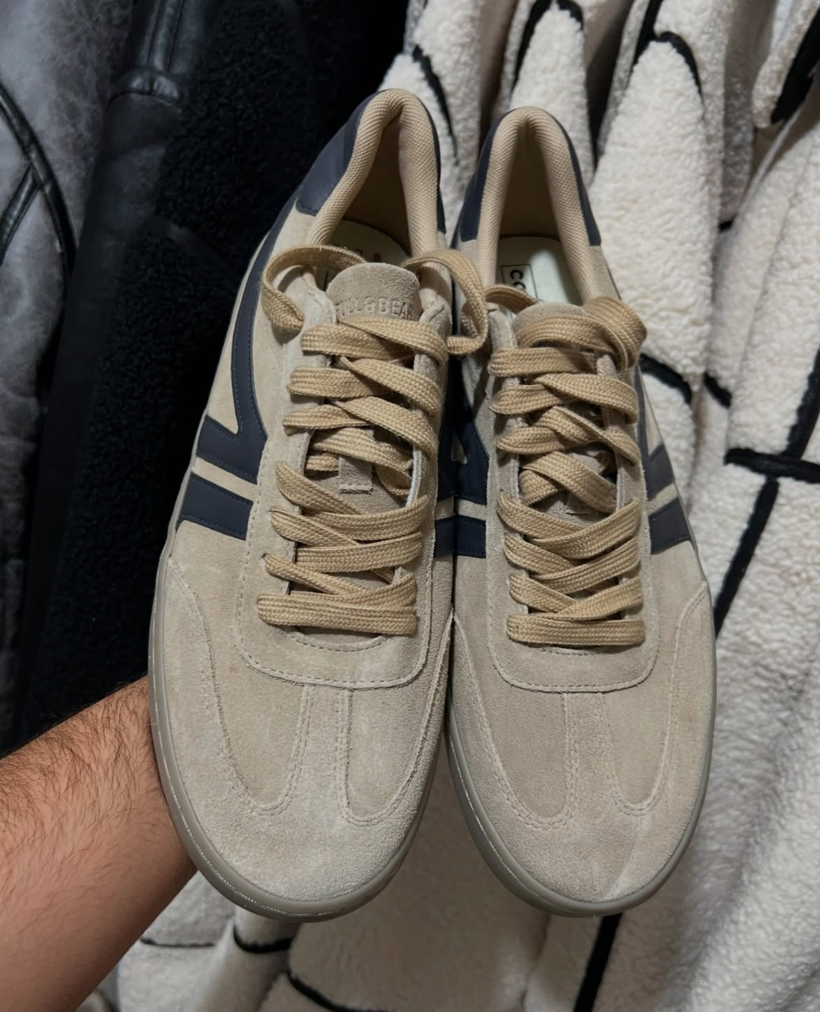 CASUAL LEATHER TRAINERS - pull&bear