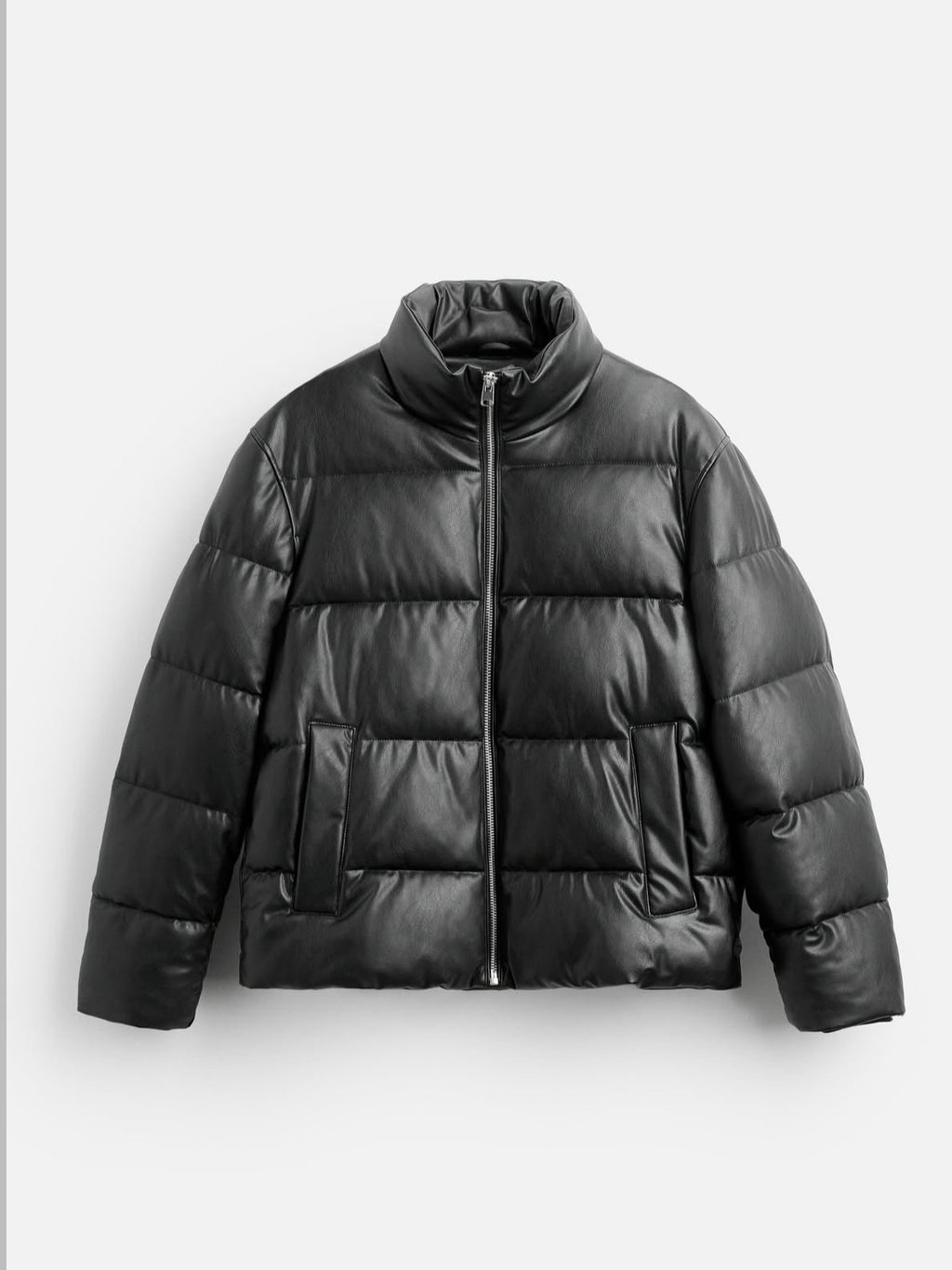 ZARA puffer leather