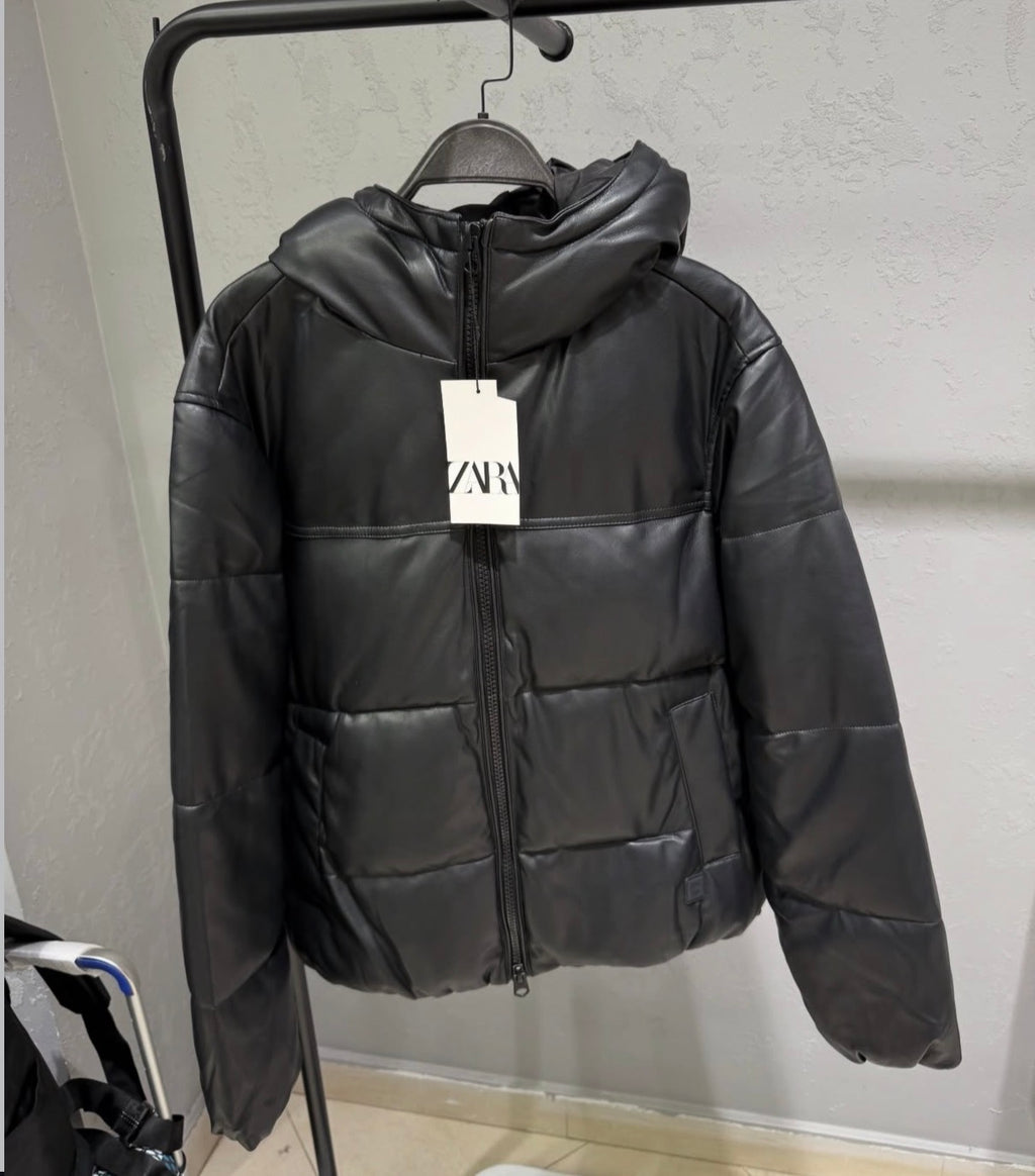 ZARA Puffer leather