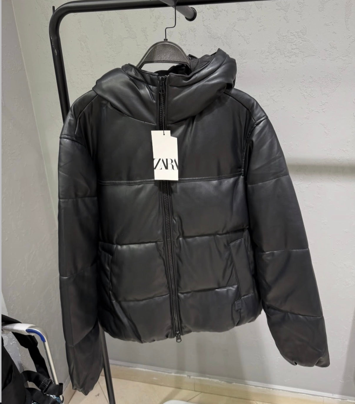 ZARA Puffer leather