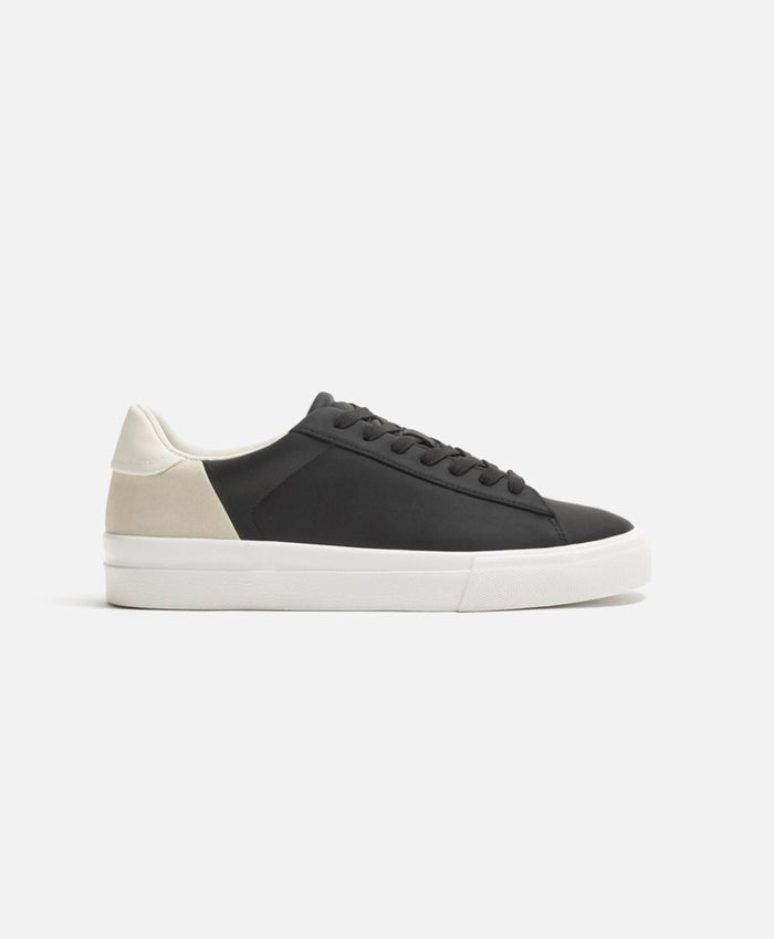 ZARA Contrast Panel Trainers - BLACK