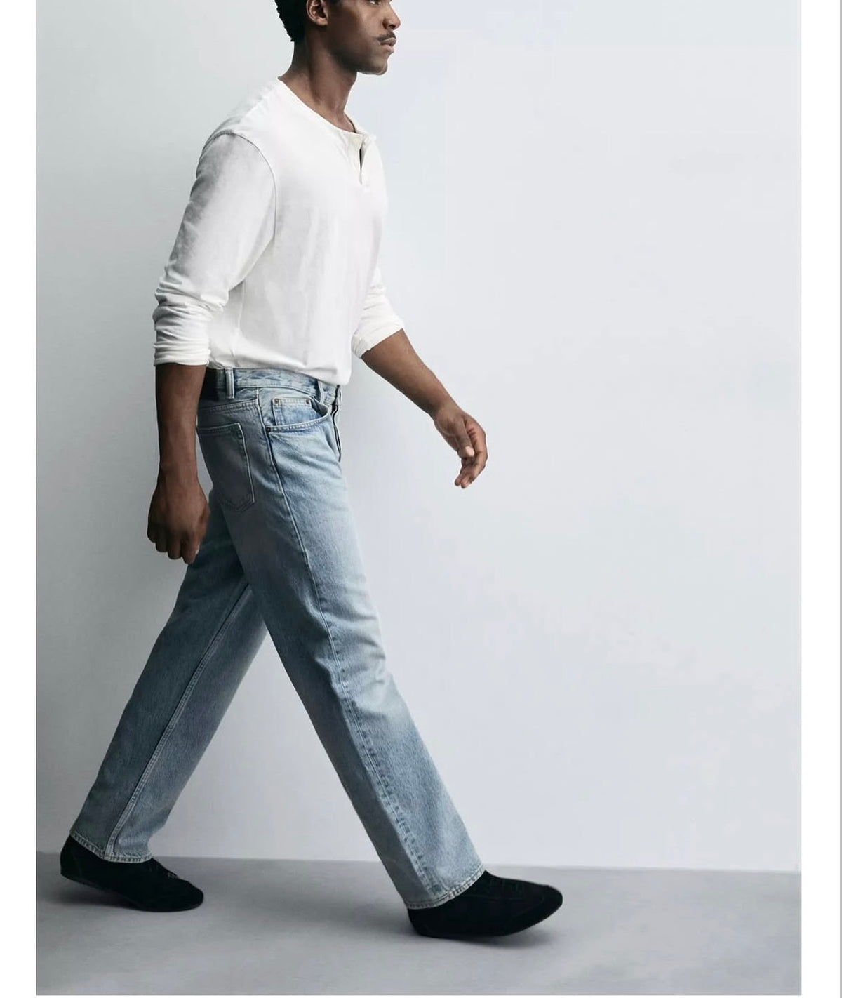 ZARA STRIGHT JEANS light blue