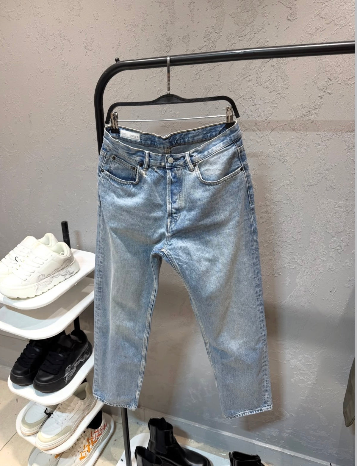 ZARA STRIGHT JEANS light blue