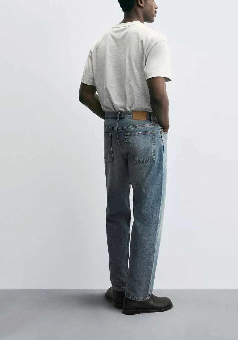 ZARA - Stright fit jeans  Washed Light Blue