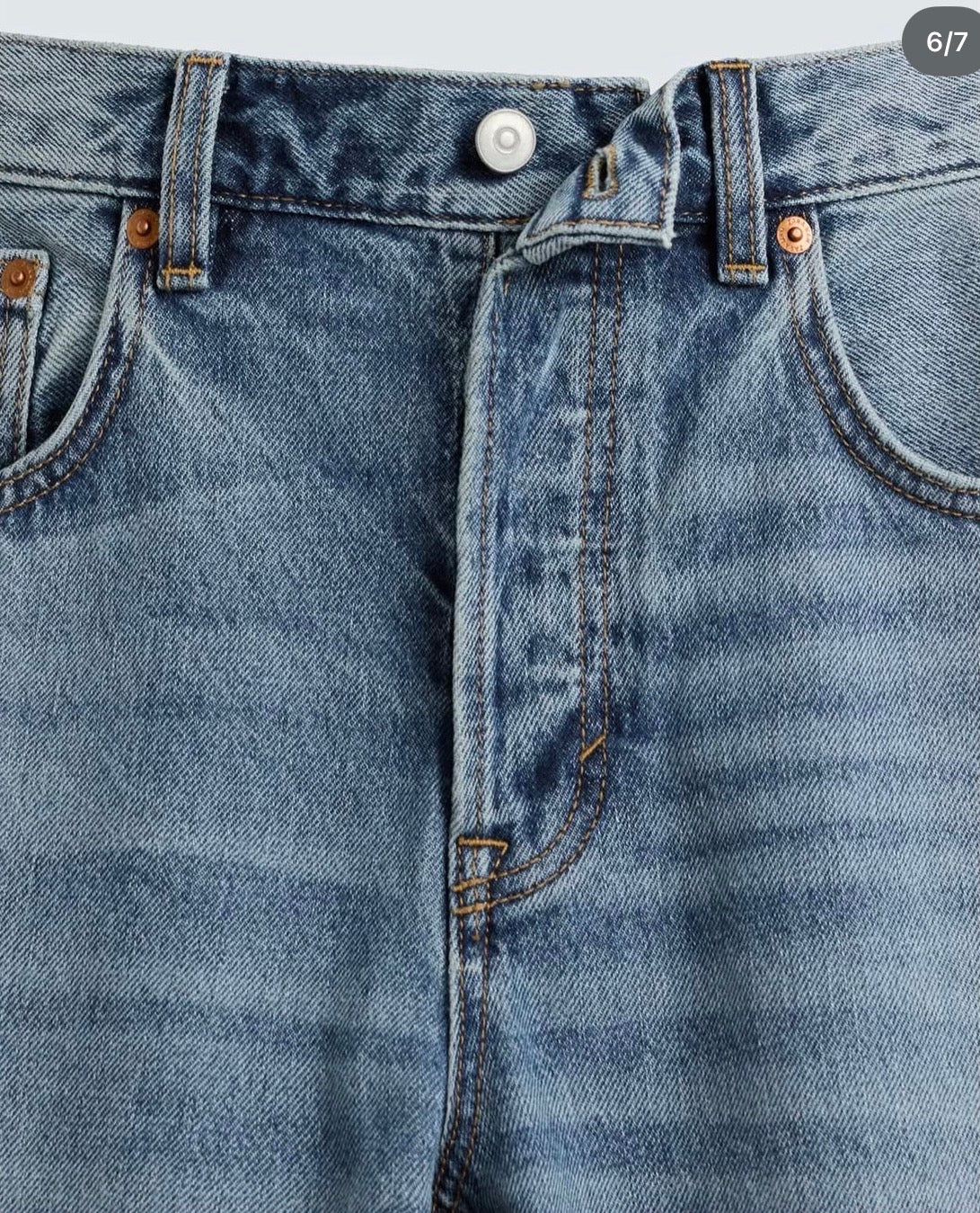 ZARA - Stright fit jeans  Washed Light Blue