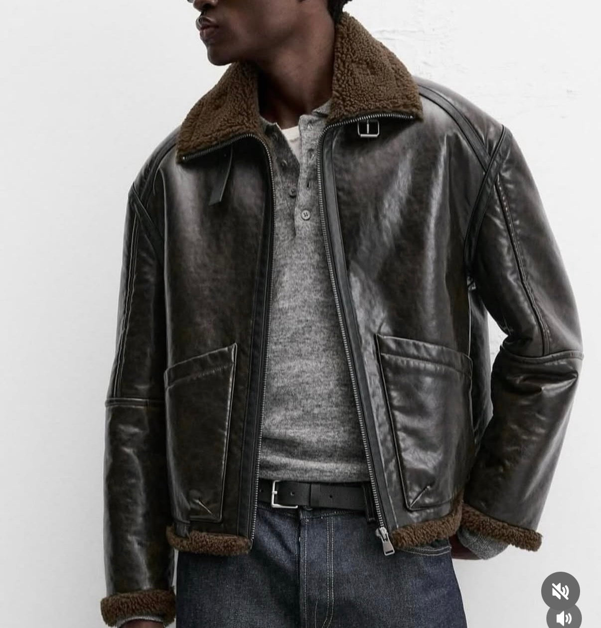 ZARA - LEATHER JACKET