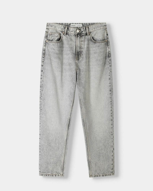 BERSHKA Loose Fit Jeans – Sand