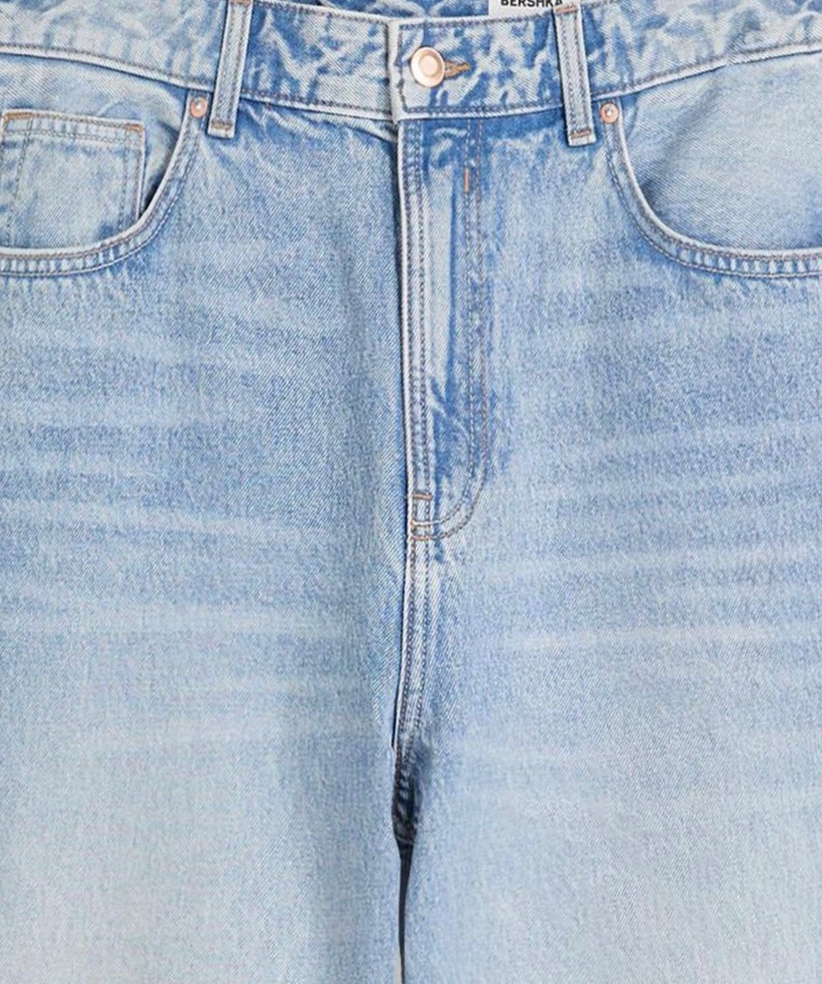 BERSHKA Loose Fit Jeans – Light Blue