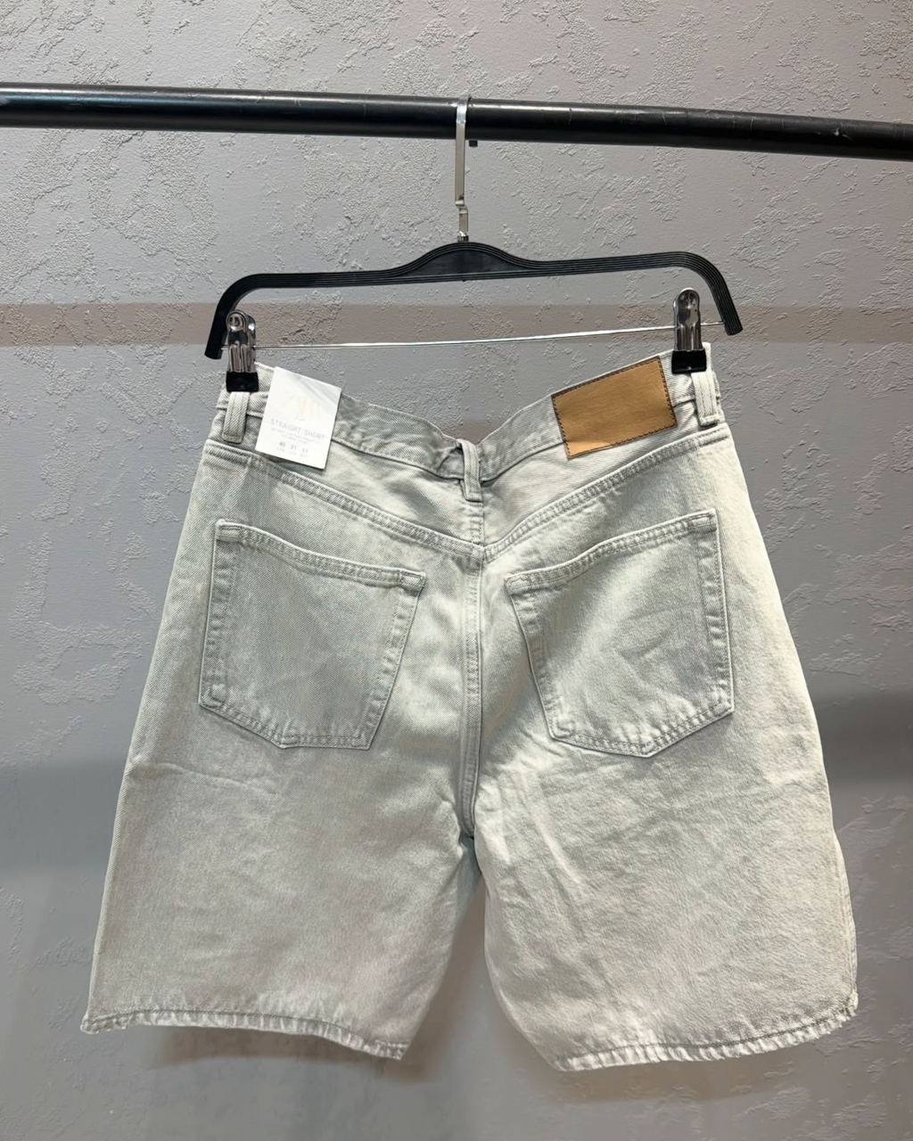 PULL&BEAR Relaxed Fit Denim Shorts – Ecru