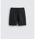 PULL&BEAR Relaxed Fit Linen Shorts – Black