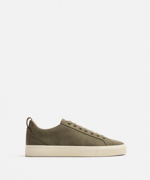 ZARA Riviera Suede Sneaker – Khaki