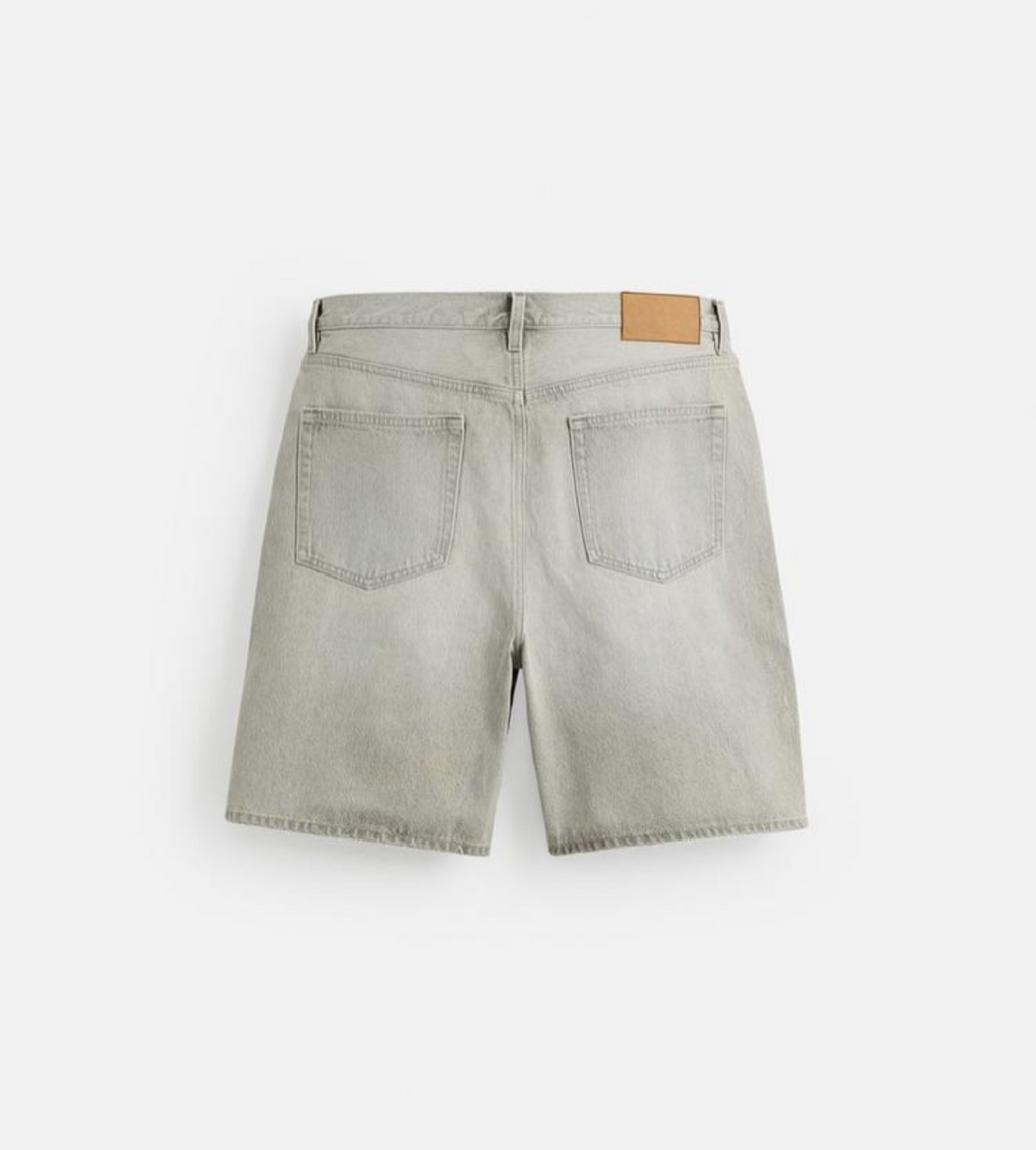 PULL&BEAR Relaxed Fit Denim Shorts – Ecru