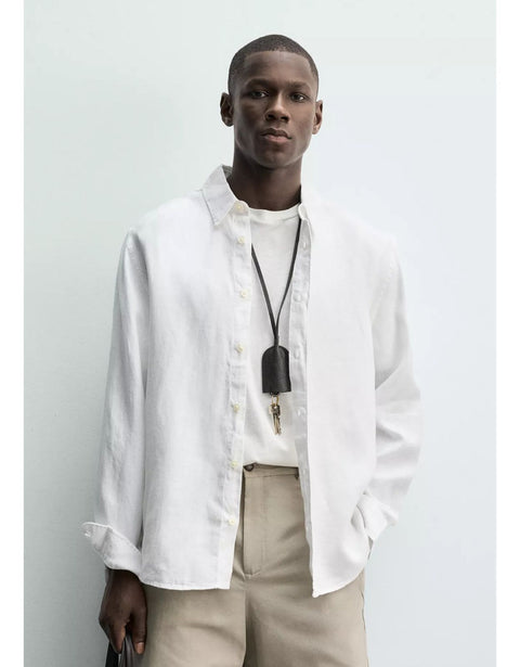 ZARA Riviera Linen Shirt – White