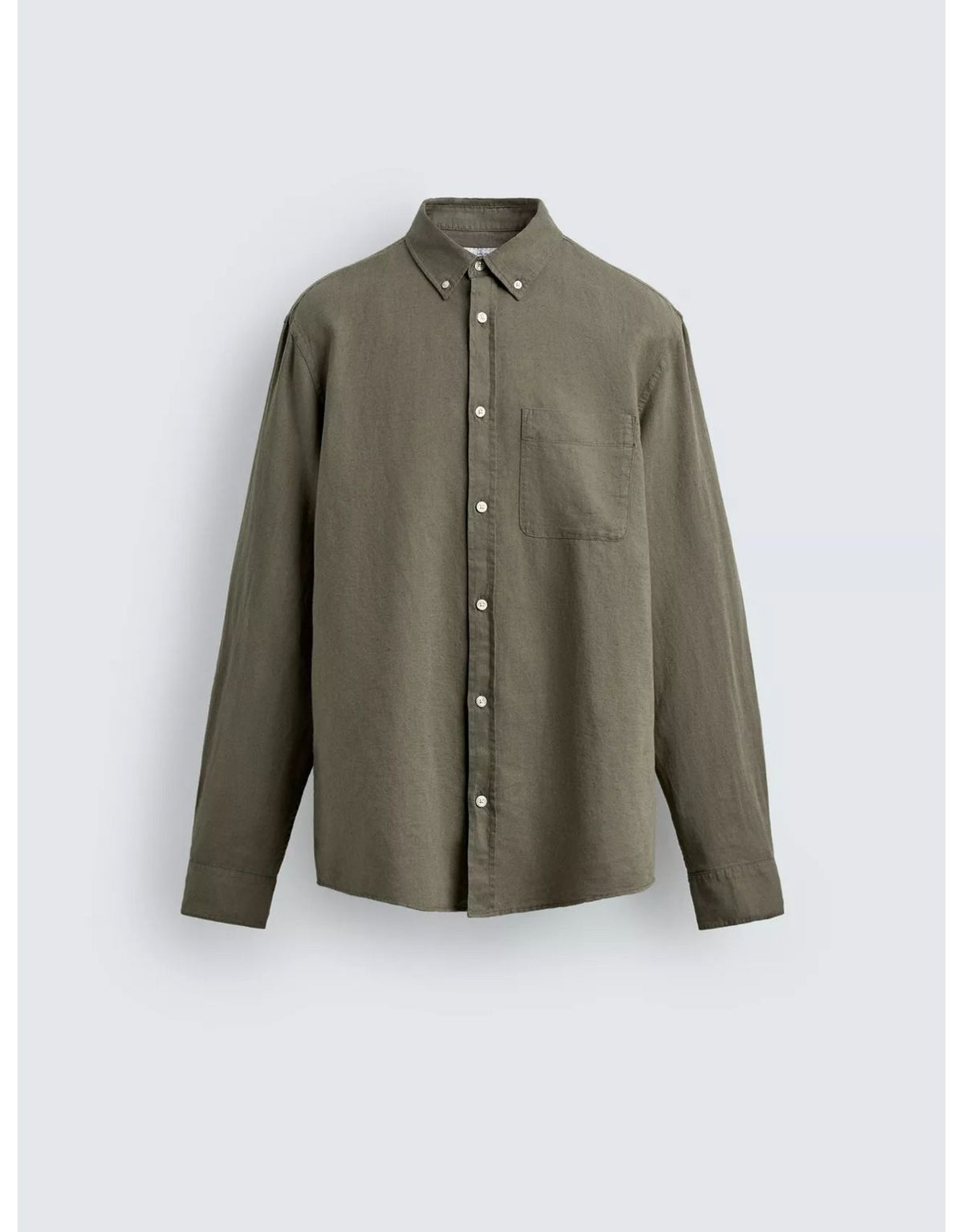 ZARA Riviera Linen Shirt – Olive/Khaki
