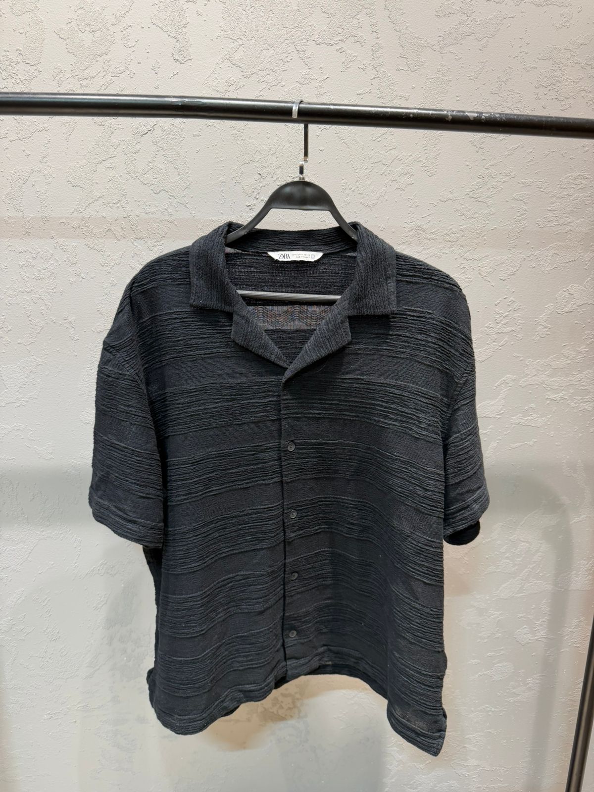 ZARA Linen Shirt – Navy