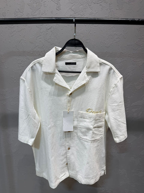 ZARA Camp Collar Shirt – Off White