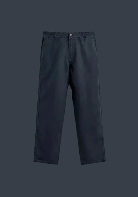 ZARA Riviera Cotton Linen Trousers – Navy