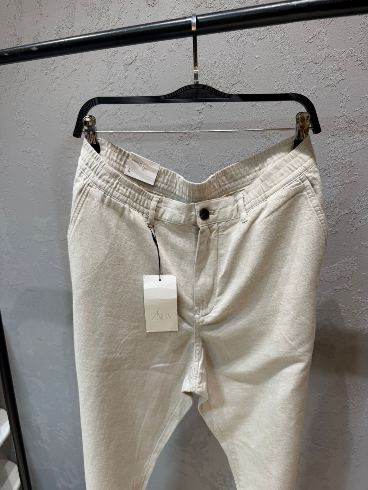 ZARA - COTTON LINEN TROUSERS