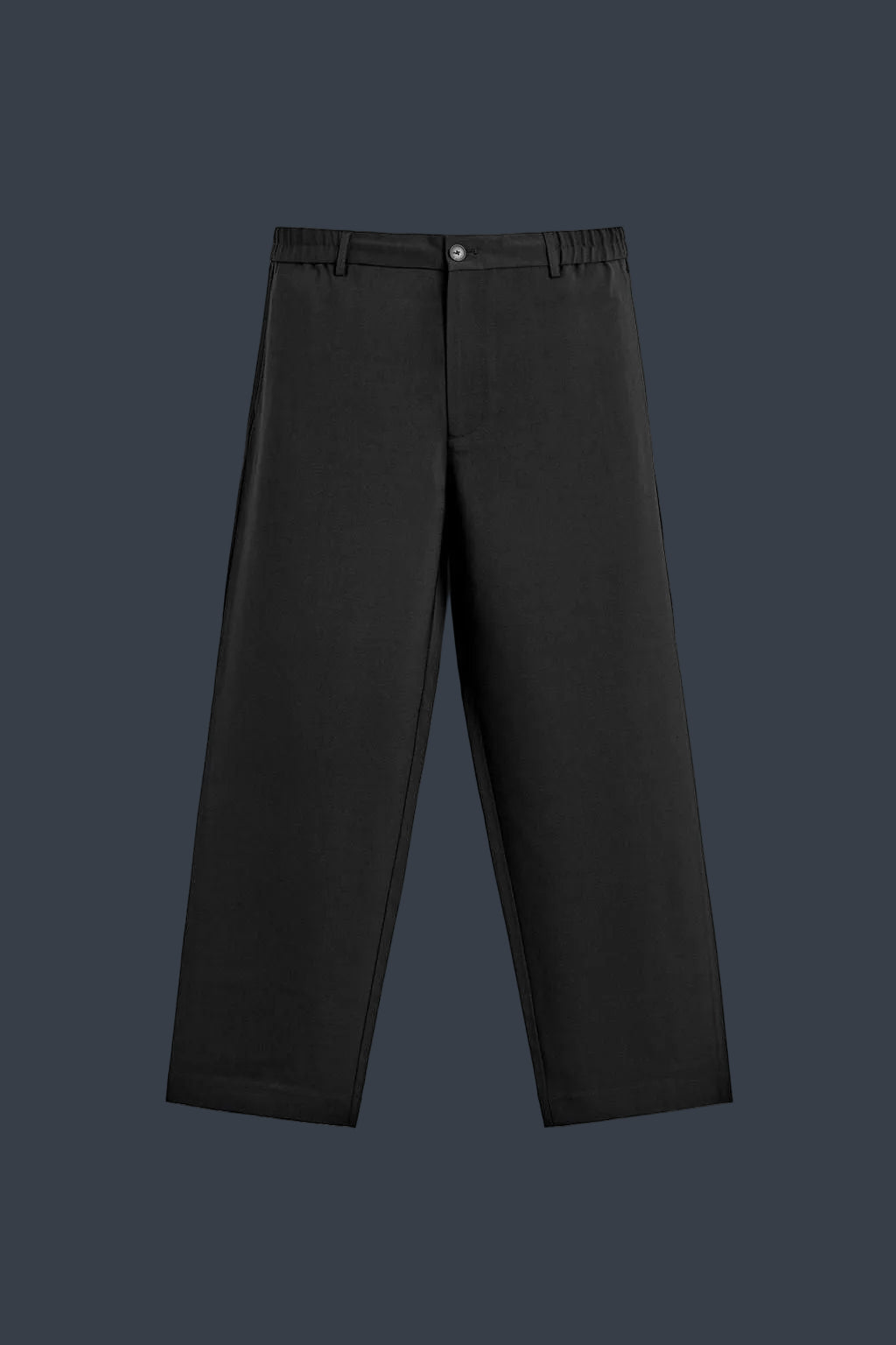 ZARA Tailored Drill Trousers – Black