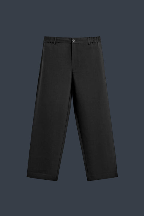ZARA Tailored Drill Trousers – Black