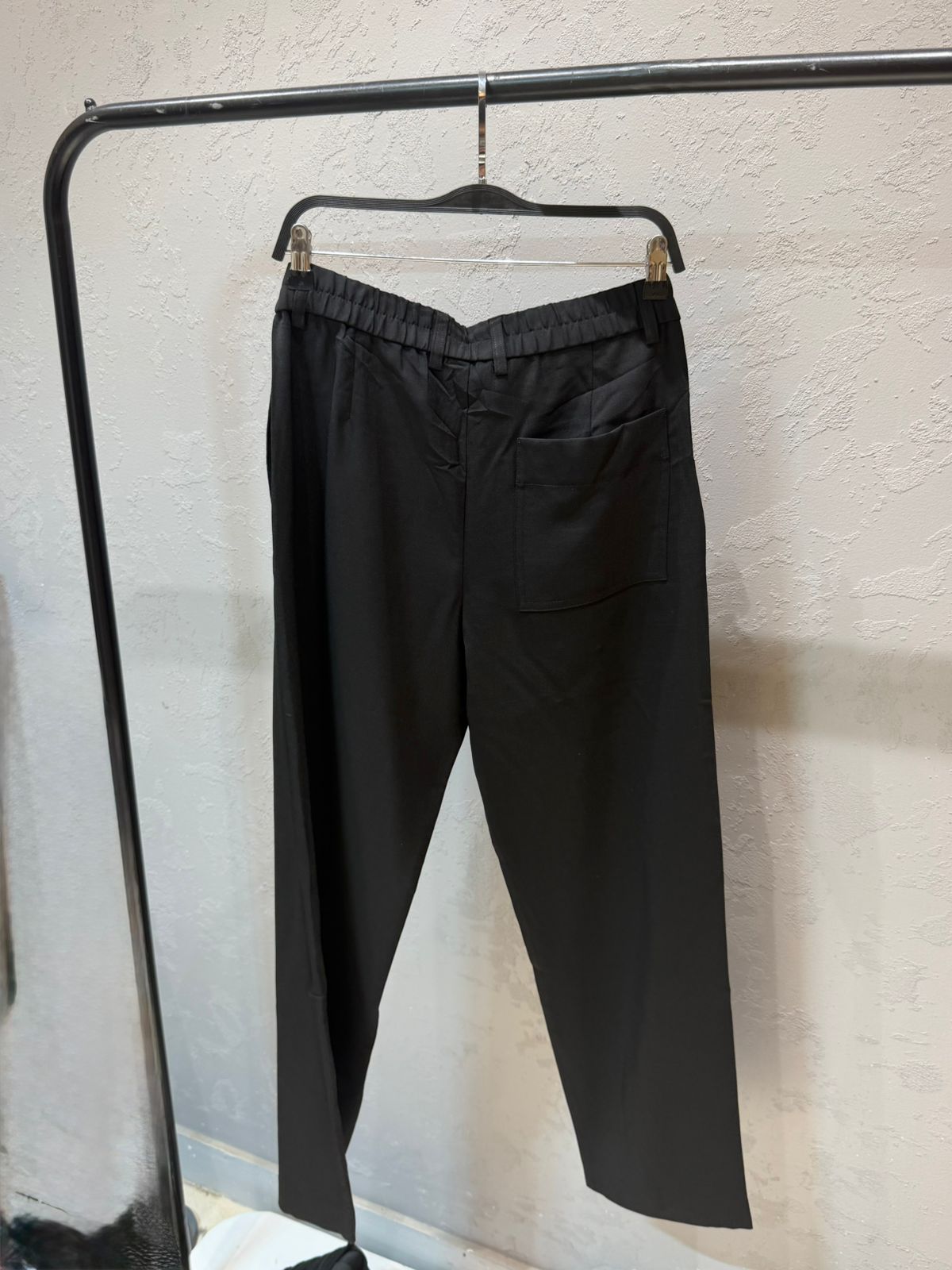 ZARA Tailored Drill Trousers – Black