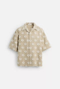 ZARA - Relaxed Fit Textured Jacquard Shirt