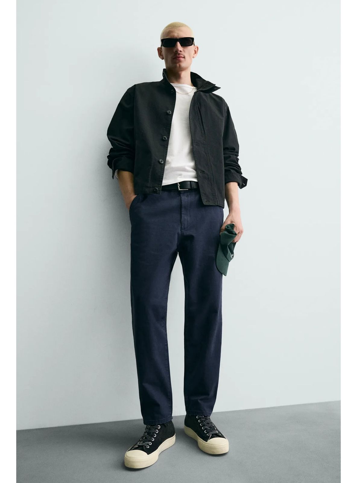 ZARA Milano Carrot Fit Trousers – Deep Navy