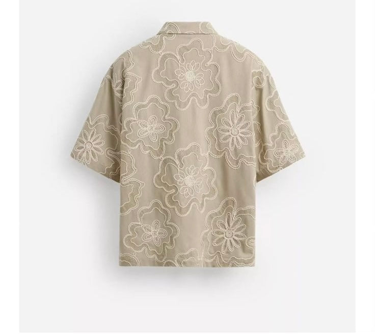 ZARA Resort Oversized Shirt – Sand Beige