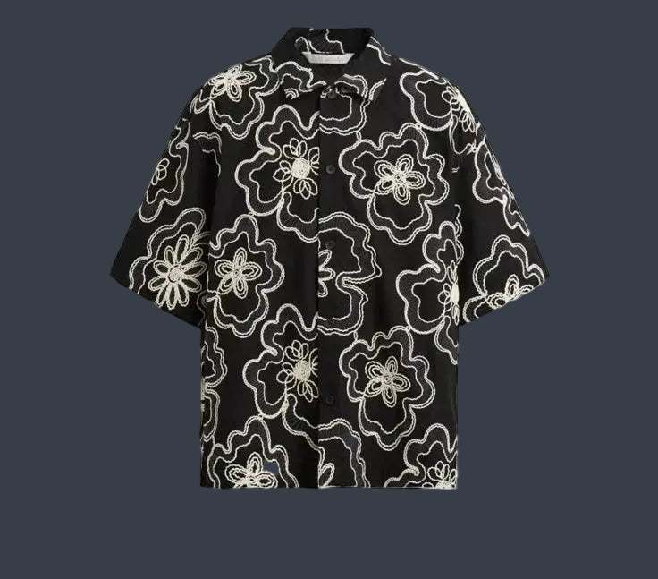 ZARA Resort Oversized Shirt – Mosaic Print