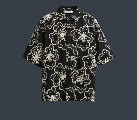 ZARA Resort Oversized Shirt – Mosaic Print