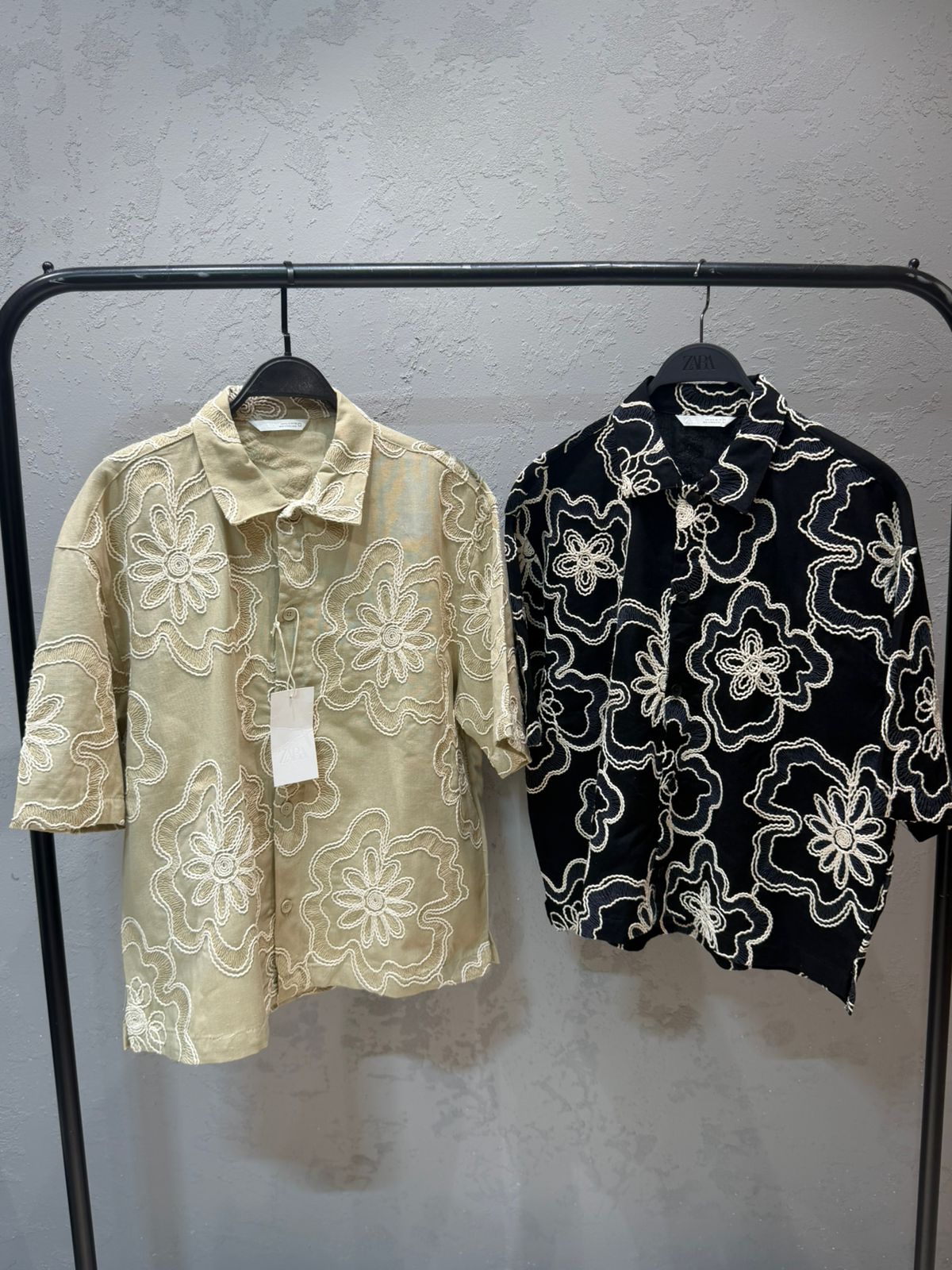 ZARA Resort Oversized Shirt – Mosaic Print