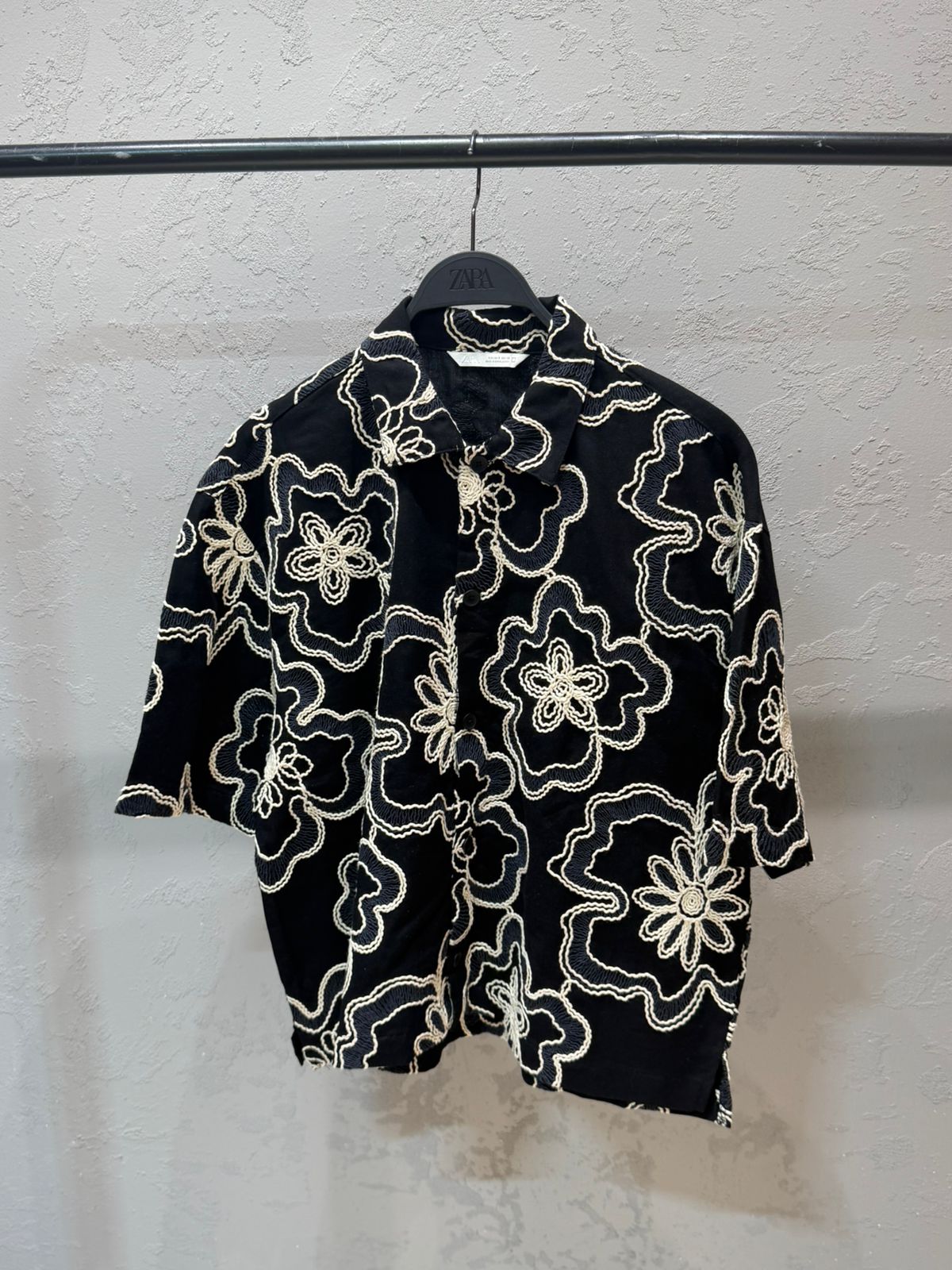 ZARA Resort Oversized Shirt – Mosaic Print