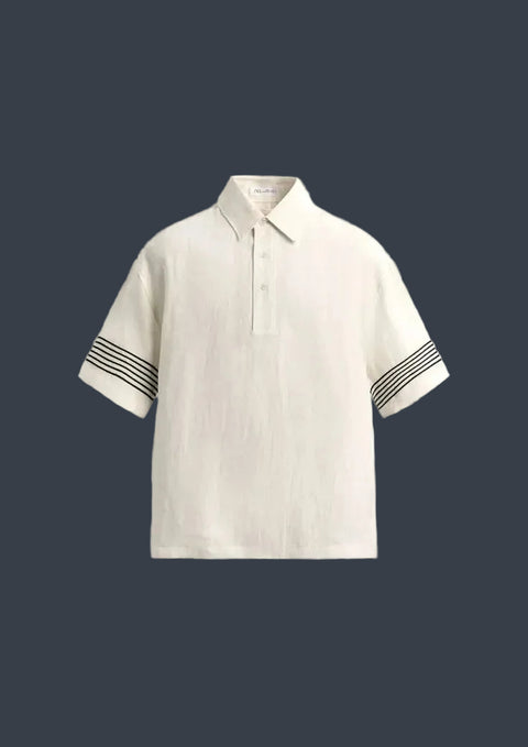 ZARA Riviera100%  Linen Shirt – White