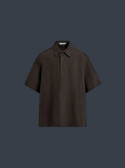 ZARA Riviera Pure100%  Linen Shirt – Mocha Brown