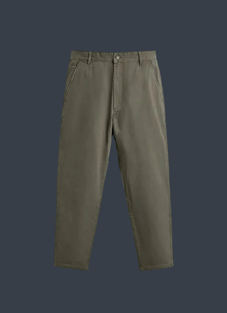 ZARA Milano Carrot Fit Trousers – Olive Stone
