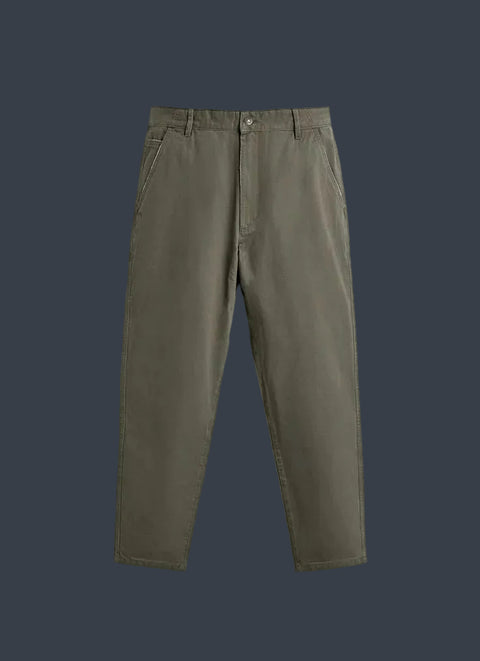 ZARA Milano Carrot Fit Trousers – Olive Stone