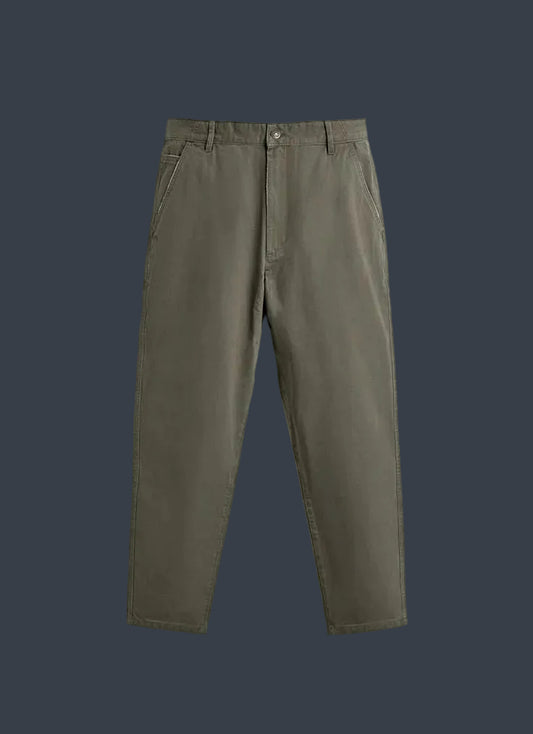 ZARA Milano Carrot Fit Trousers – Olive Stone