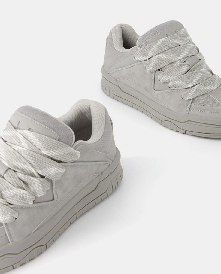BERSHKA Streetform Chunk Sneaker – White