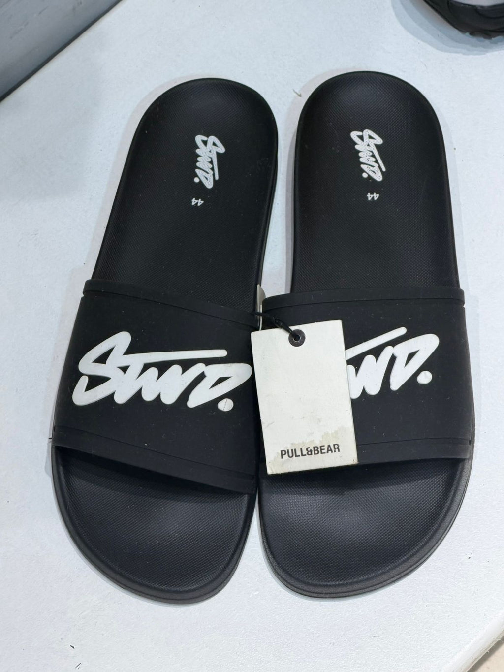 PULL&BEAR Everyday Slide Sandals – Black