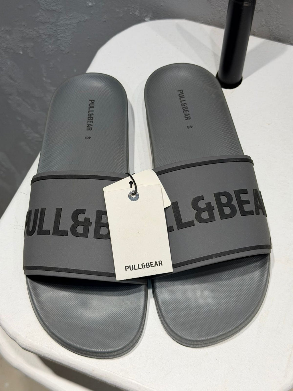 PULL&BEAR Coast Slide Sandals – Grey