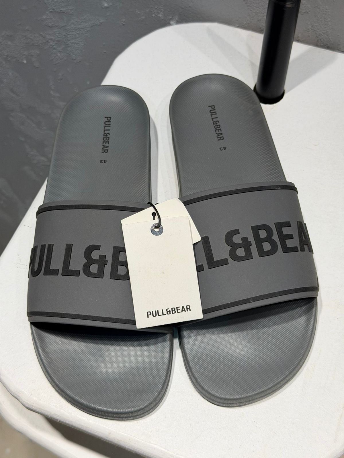PULL&BEAR Coast Slide Sandals – Grey