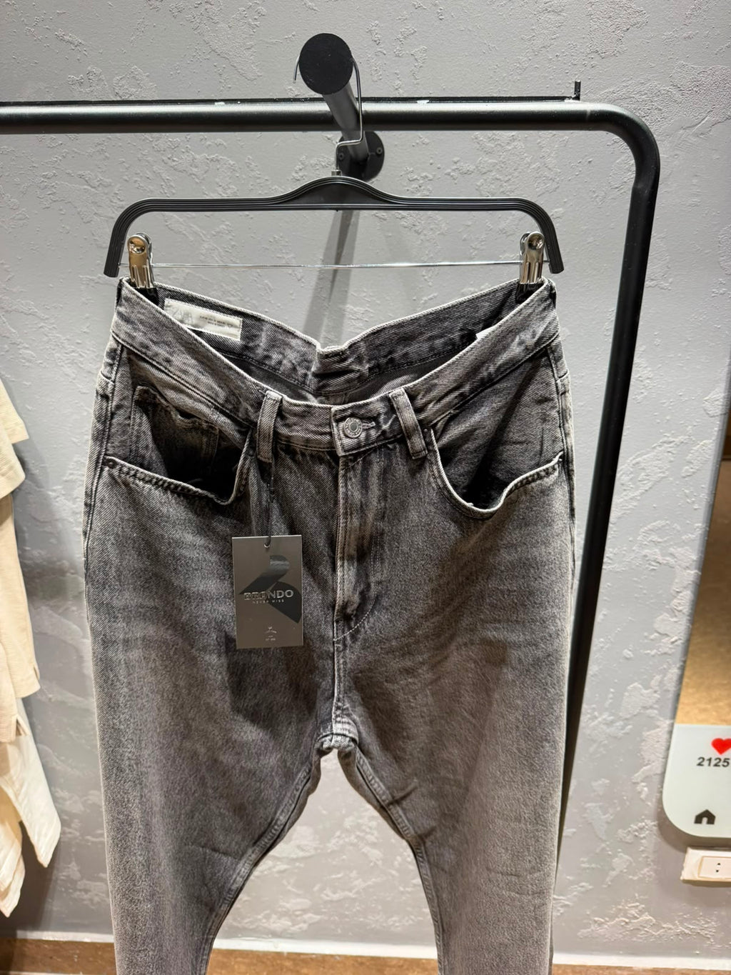 ZARA Vintage Baggy Jeans – Washed Grey
