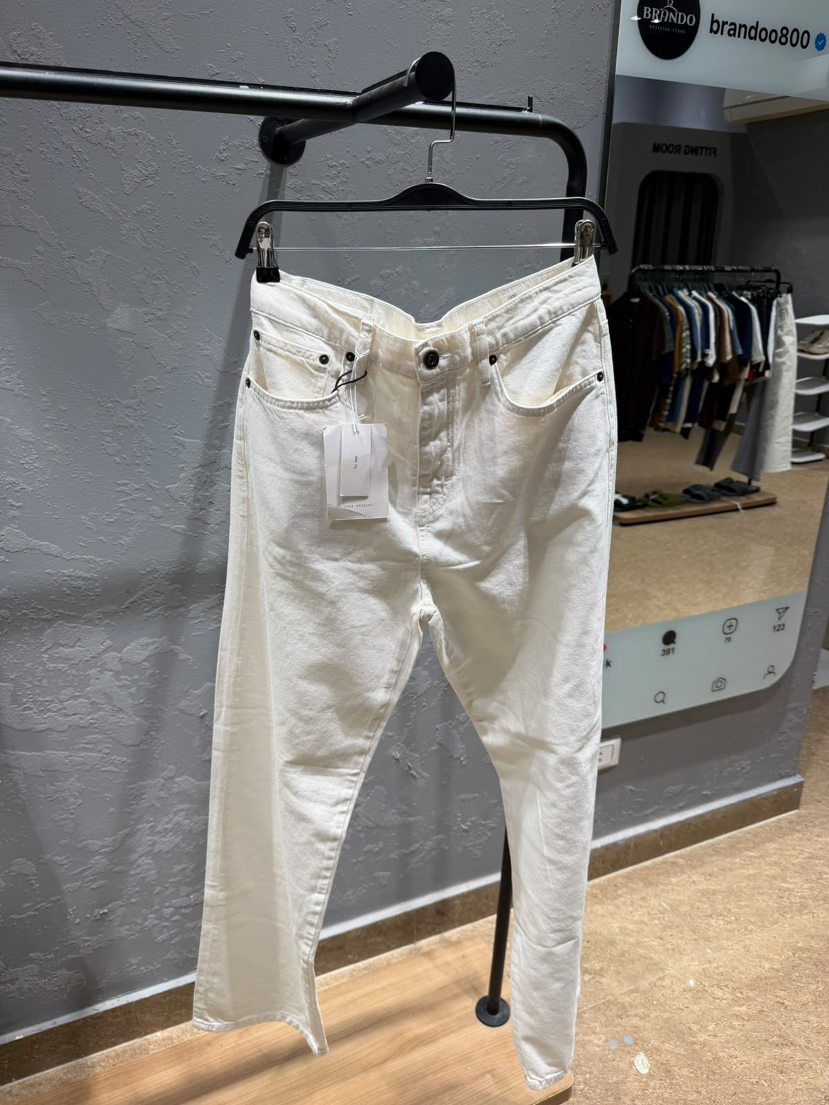 ZARA Origins Straight Linen Trousers – Ecru