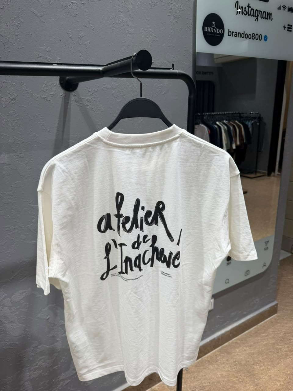 ZARA Graphic Print T-Shirt – Ecru & Black