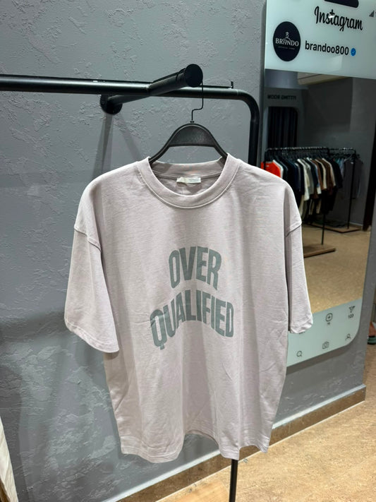 ZARA Over Qualified Graphic T-Shirt – Off White